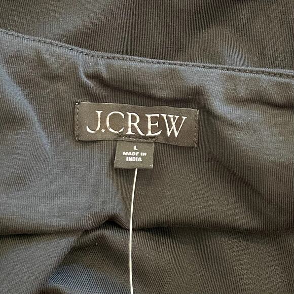 J.Crew Strapless Mixy Dress Maxi Block Print Floral Vacation CJ392 Black Large - Picture 12 of 15